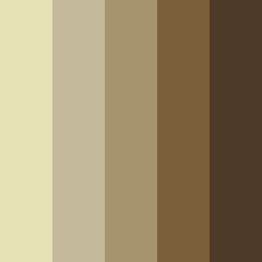 Download brown bamboo color palette PNG image (square)