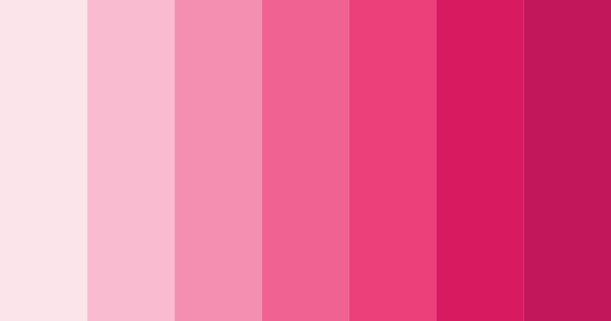 Download shades of pink color palette PNG image (landscape)