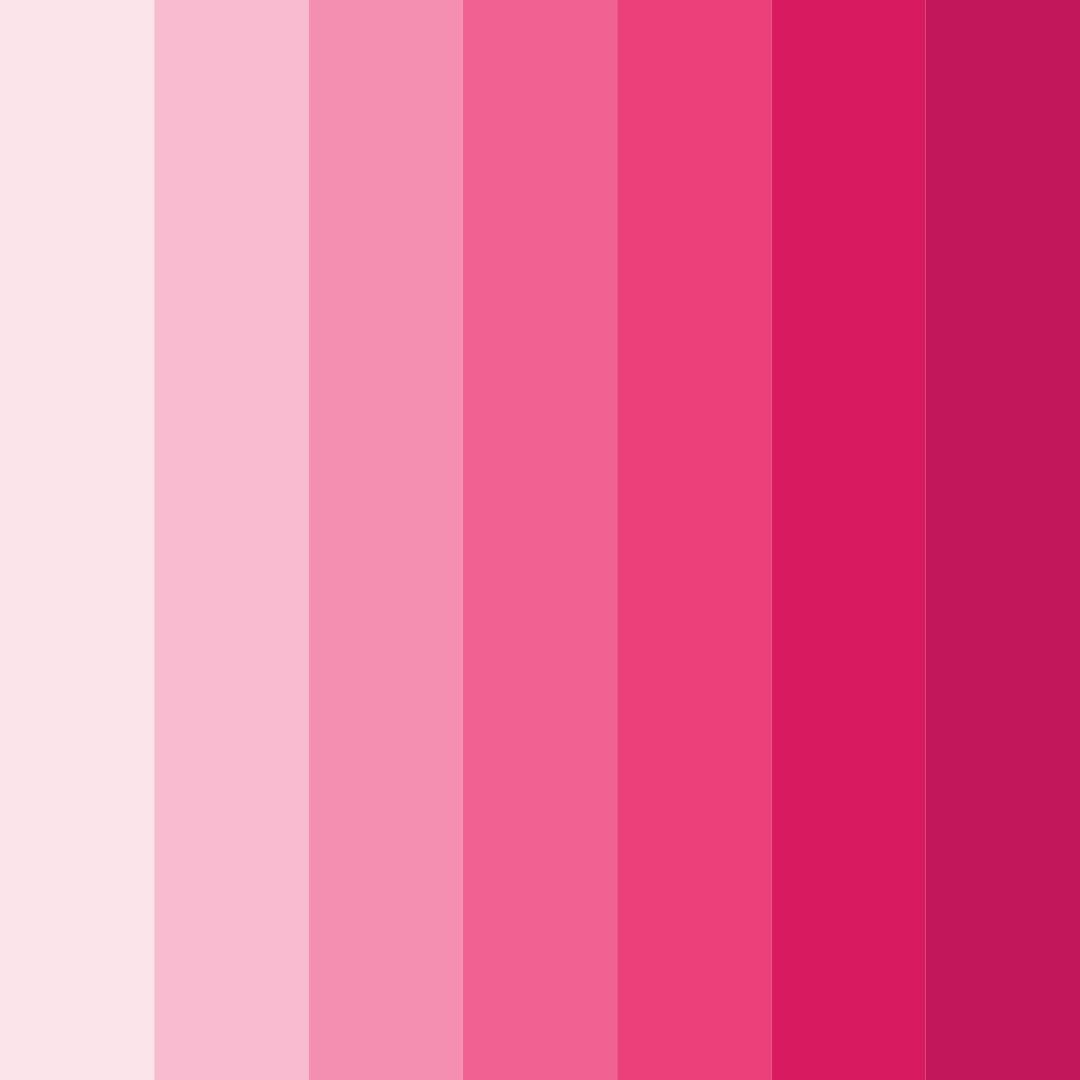Download shades of pink color palette PNG image (square)