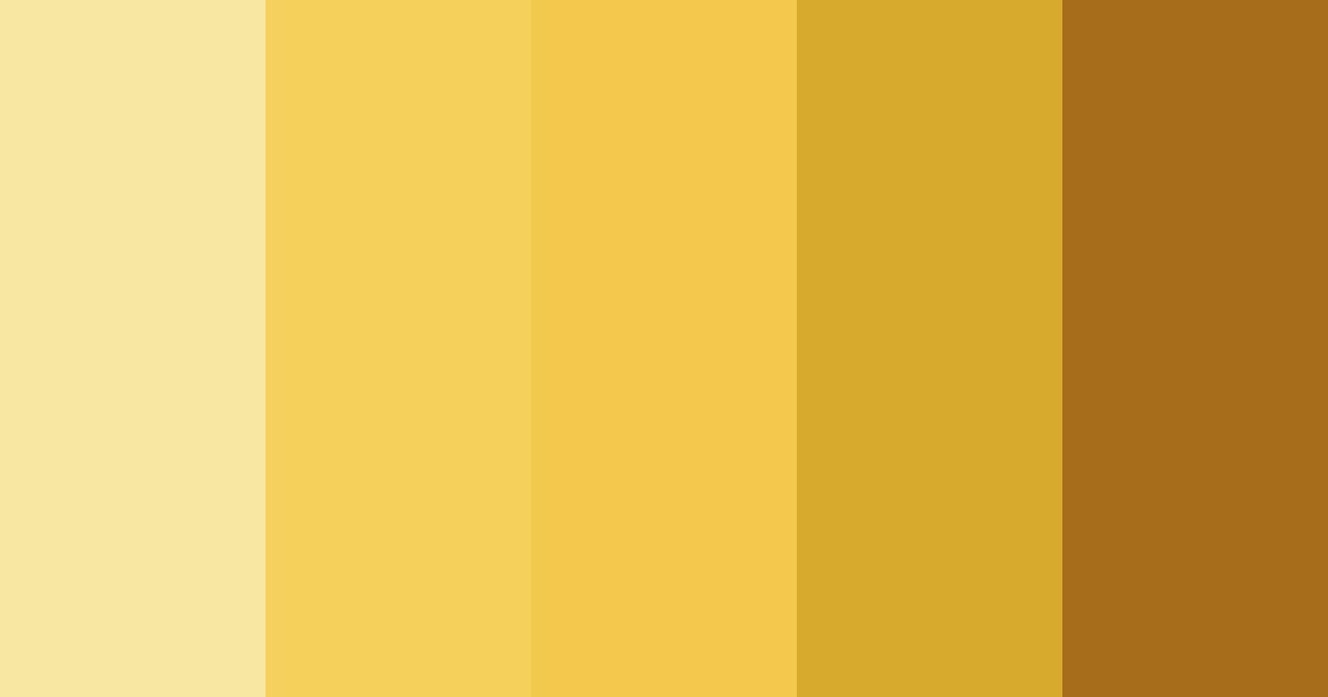 Download yellow mimosa color palette PNG image (landscape)
