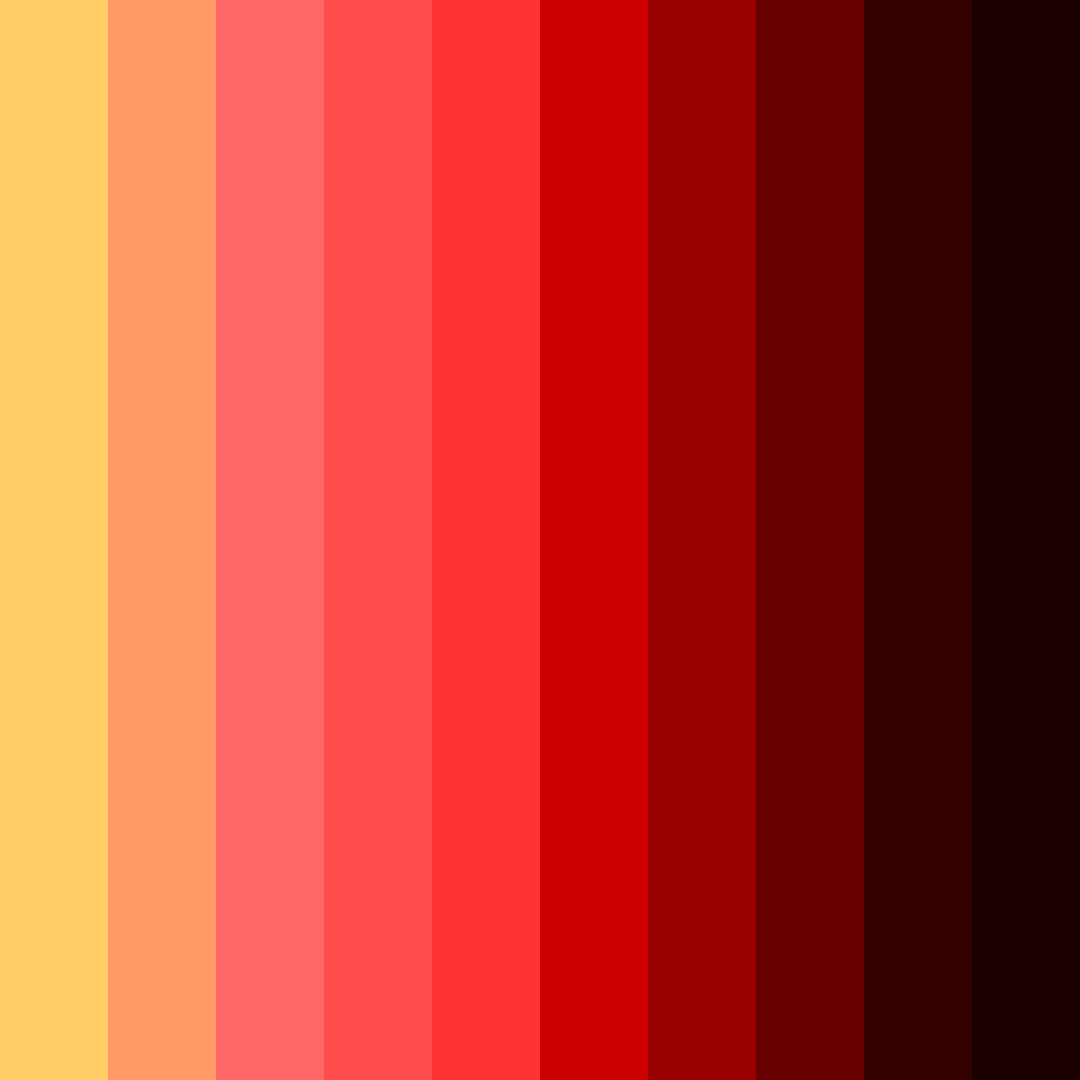 Download fiery red color palette PNG image (square)