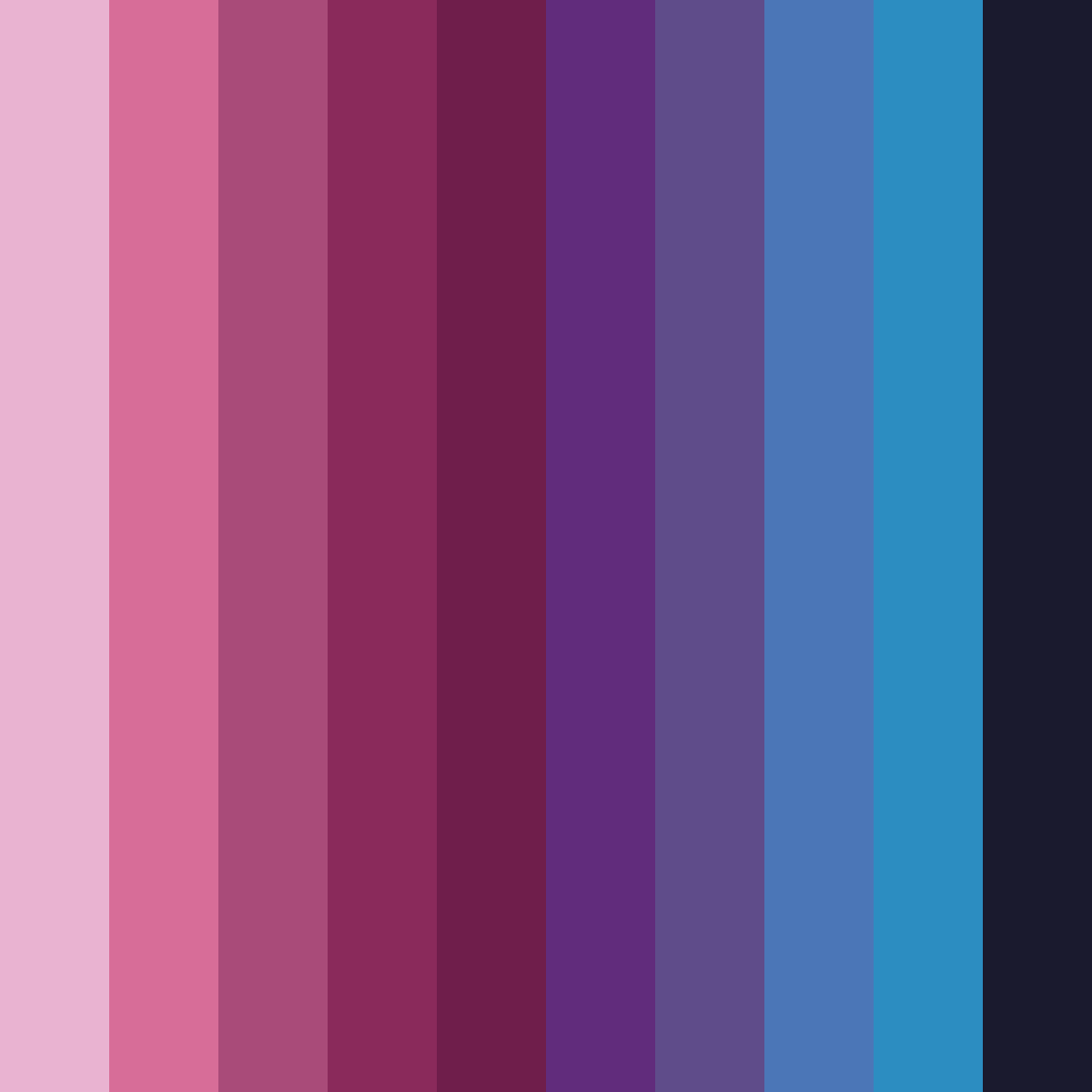 Download mulberry shades color palette PNG image (square)