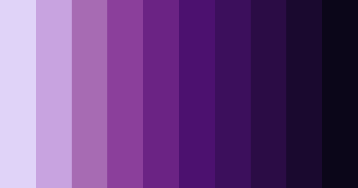 Download shades of purple and blue color palette PNG image (landscape)