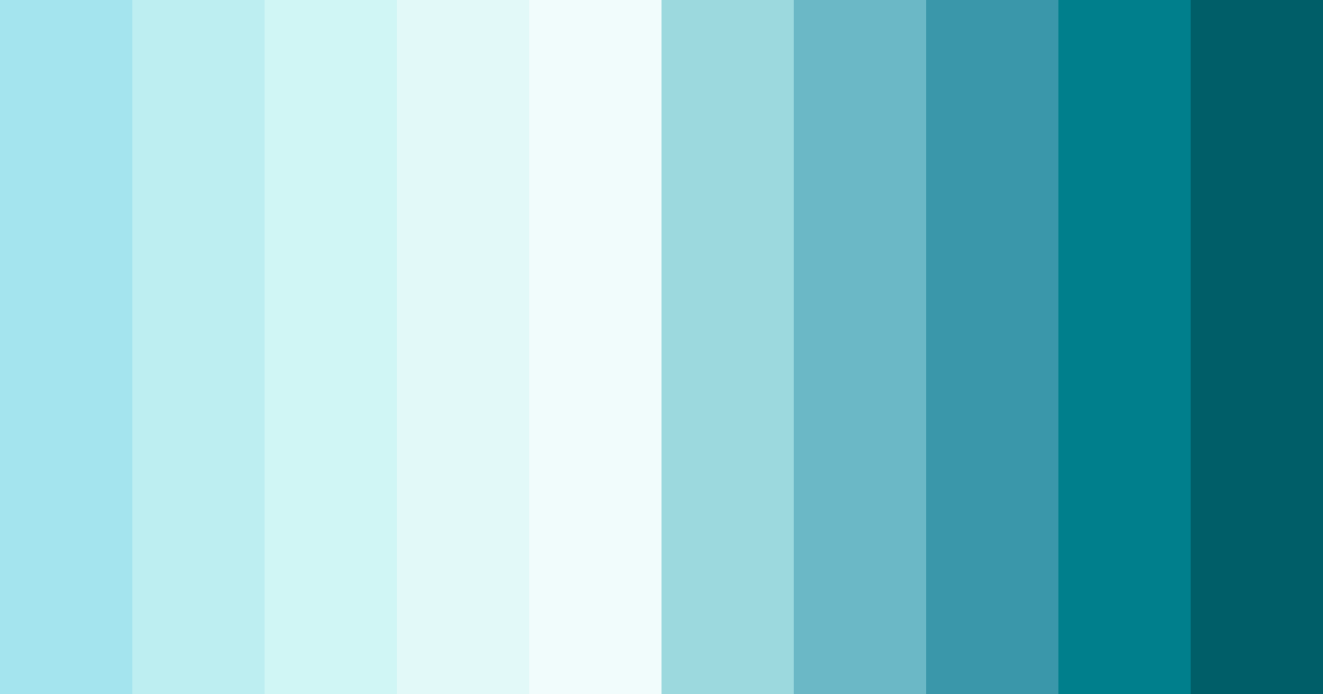 Download ocean breeze serenity color palette PNG image (landscape)