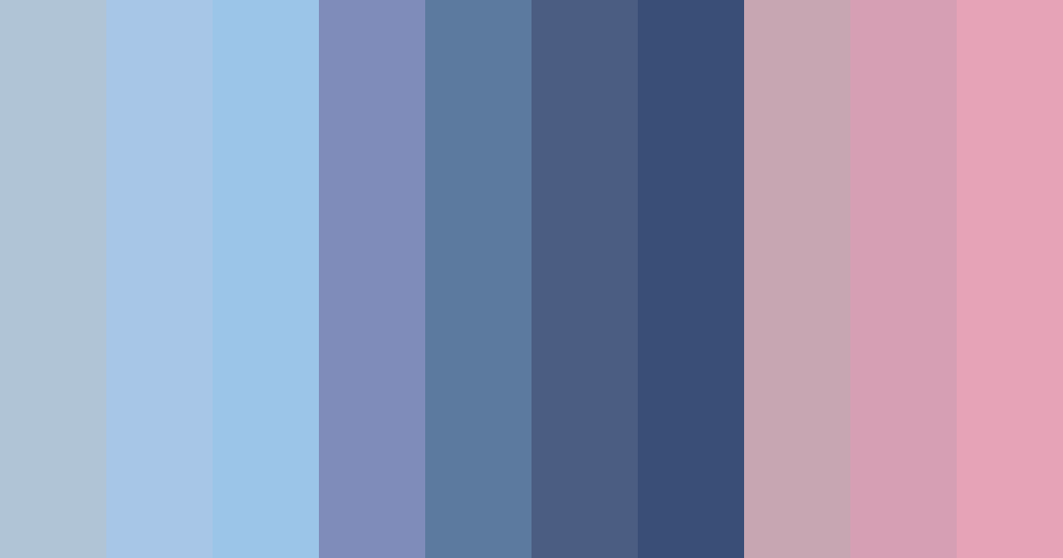 Download twilight serenity color palette PNG image (landscape)