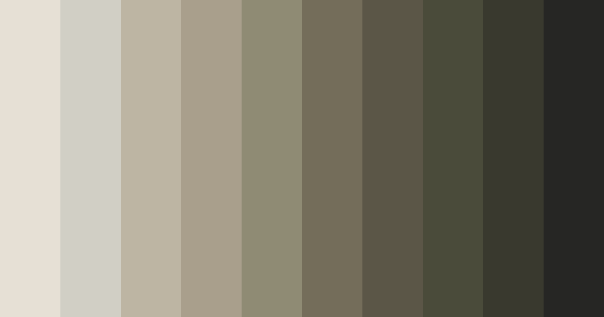 Download shades of beige color palette PNG image (landscape)