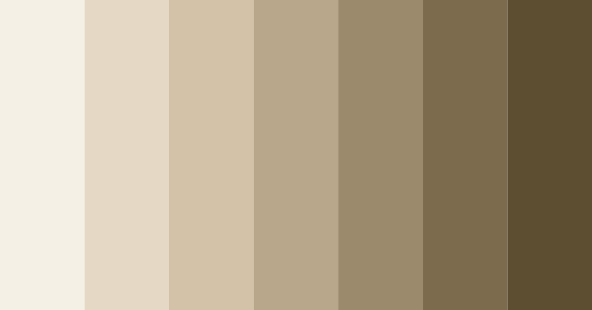 Download beige tones color palette PNG image (landscape)