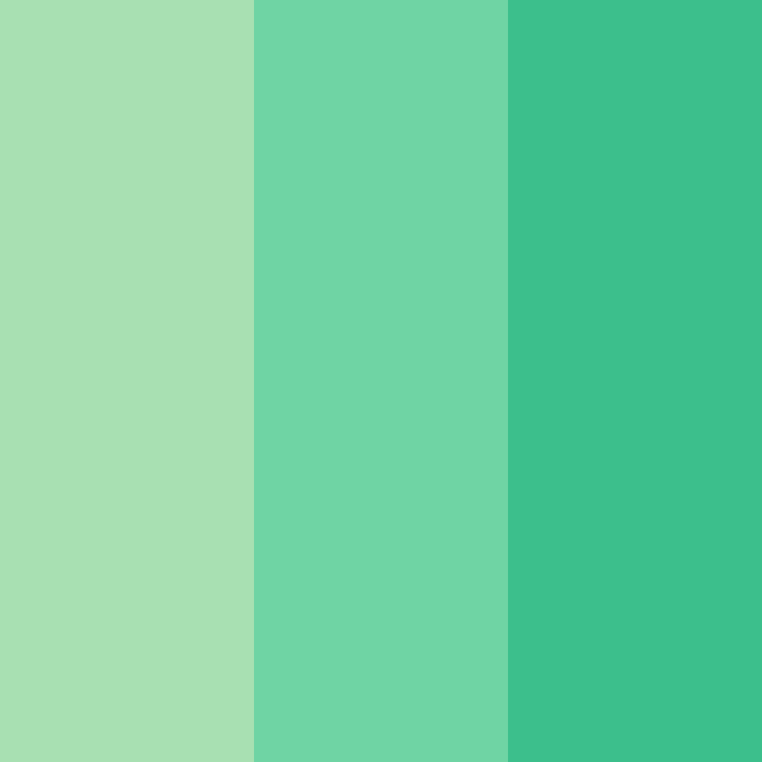 Download green alien color palette PNG image (square)