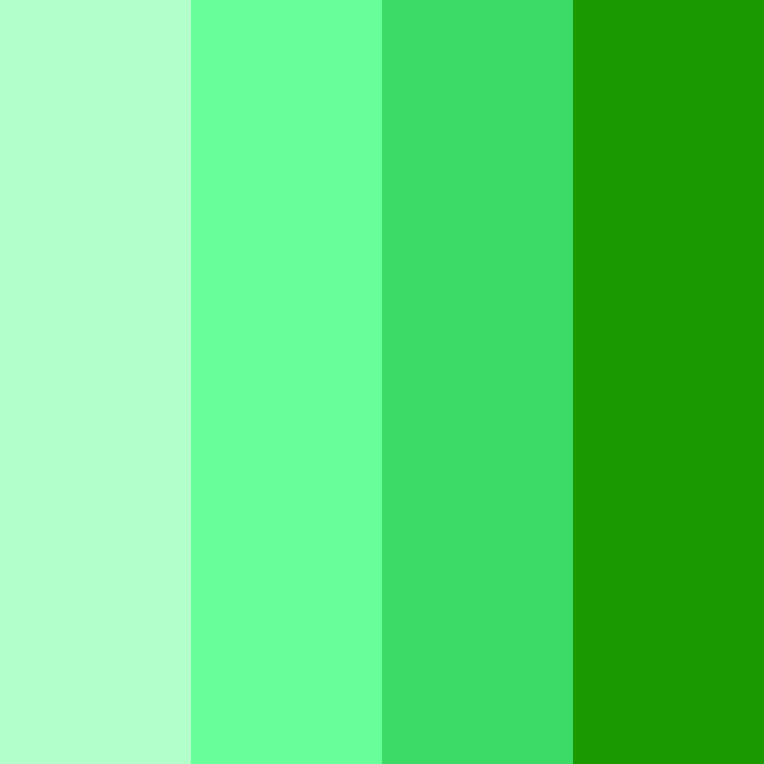 Download galactic greenery color palette PNG image (square)