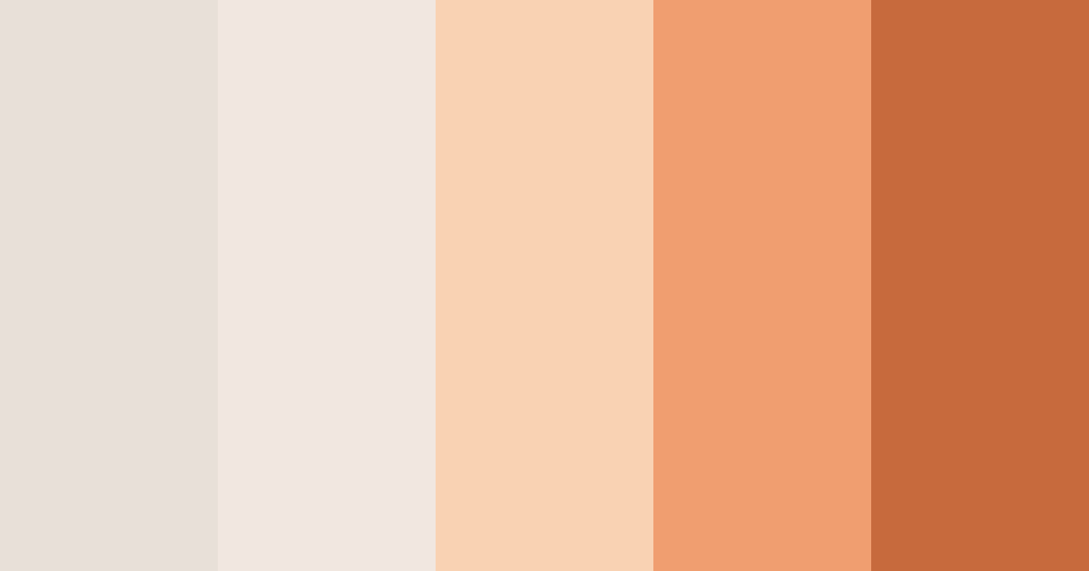 Download soft beige color palette PNG image (landscape)