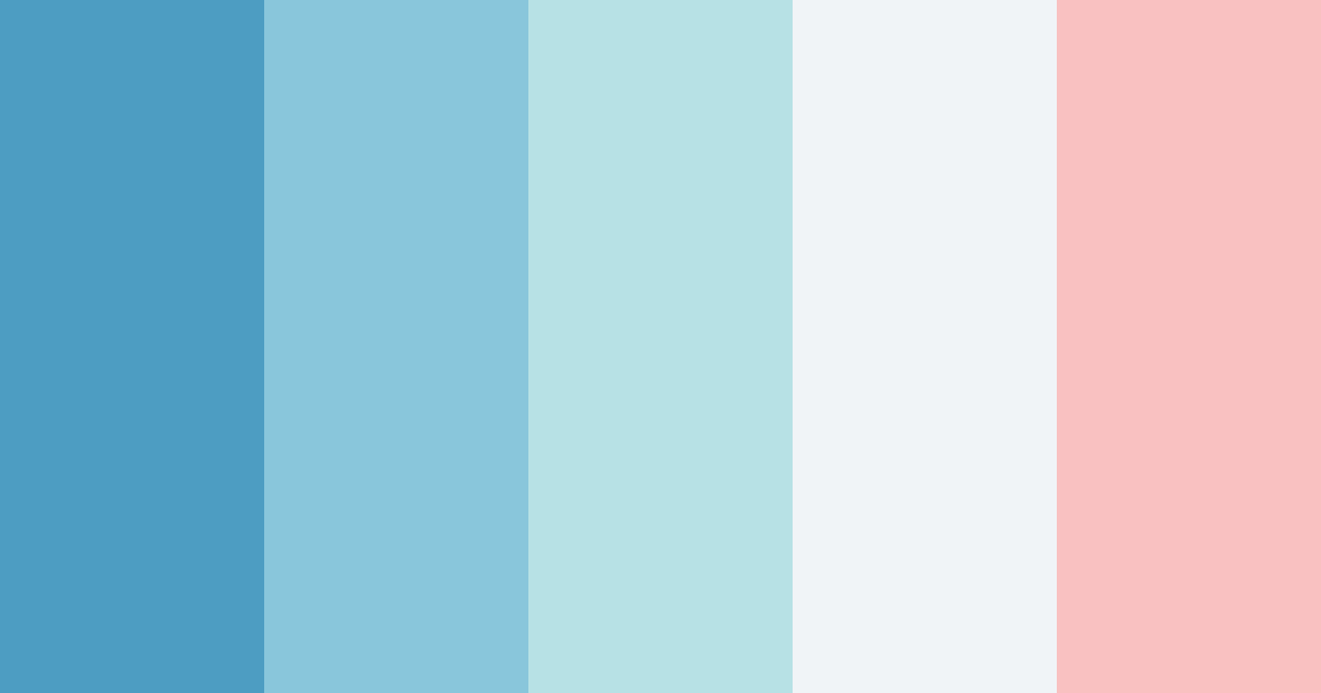 Download shades of blue color palette PNG image (landscape)