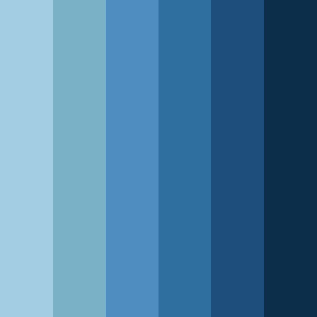 Download midnight tide color palette PNG image (square)