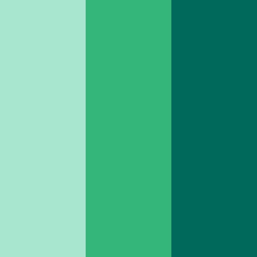 Download emerald serenade color palette PNG image (square)