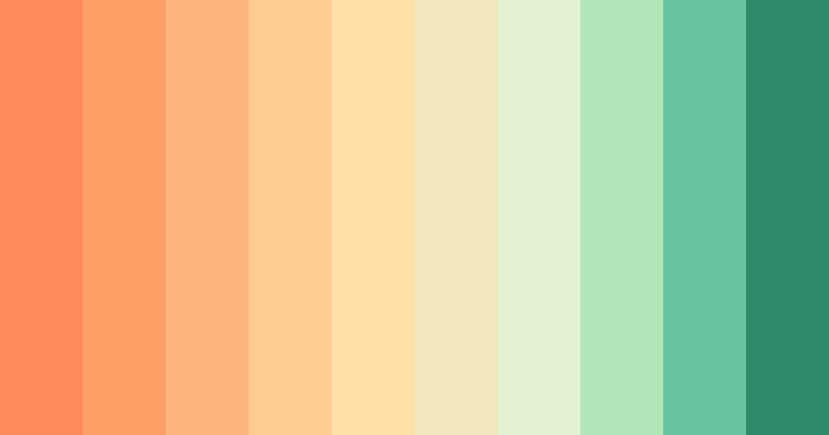 Download vibrant orange garden color palette PNG image (landscape)