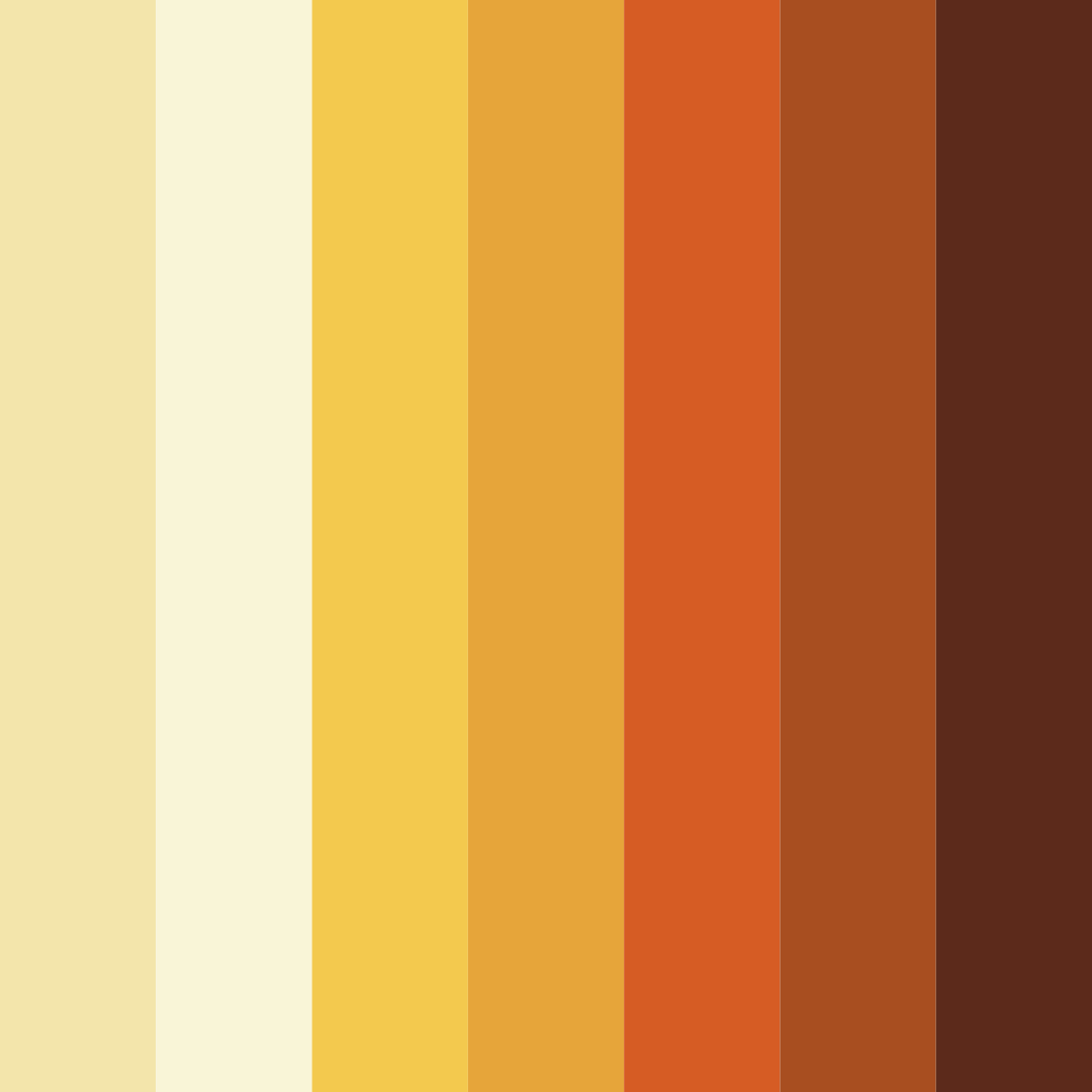 Download saffron sunrise color palette PNG image (square)