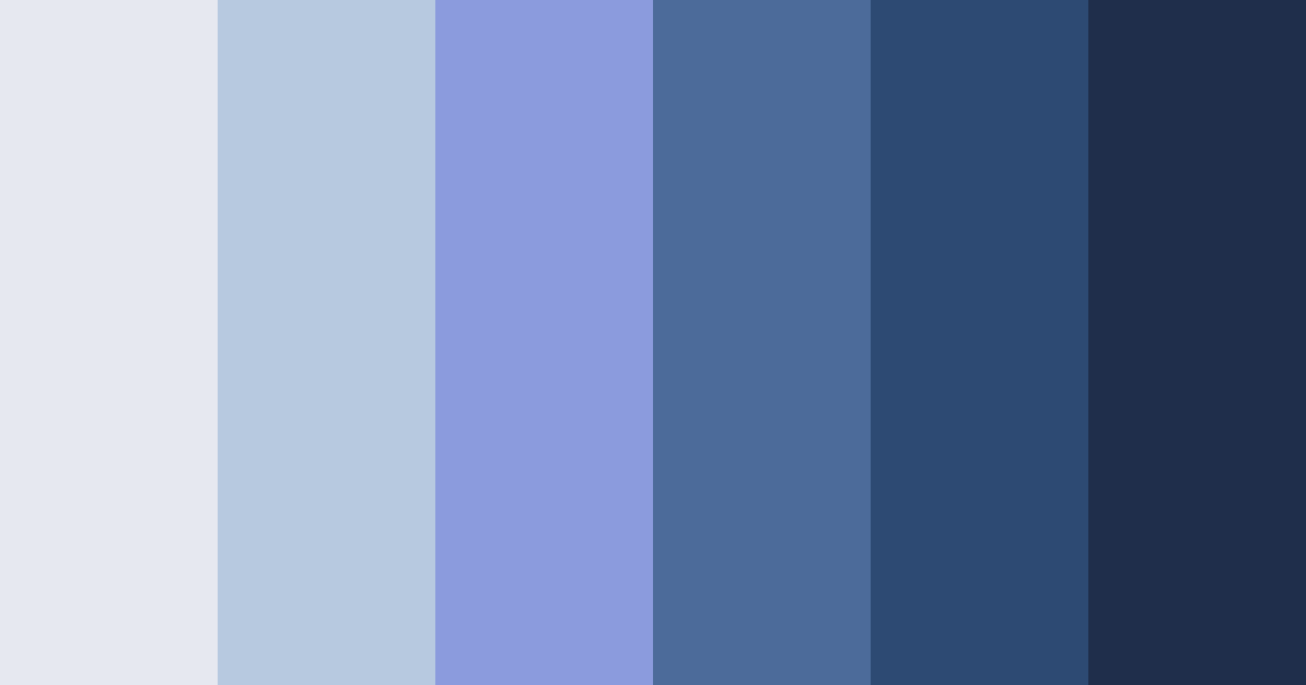 Download blue night flower dance color palette PNG image (landscape)