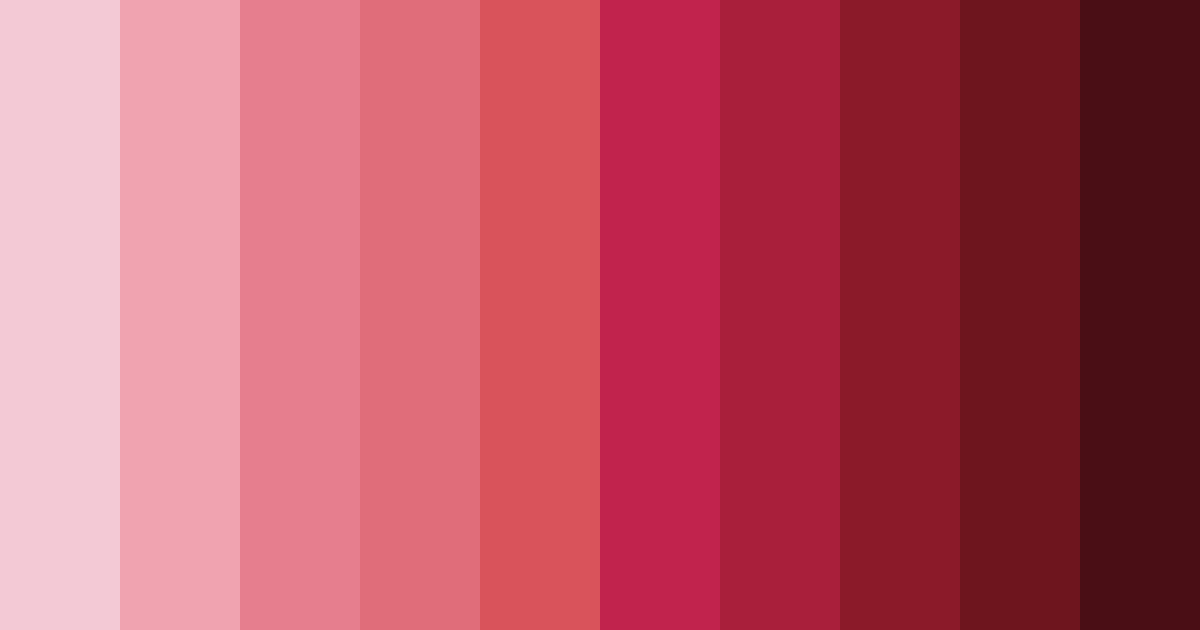 Download red dance color palette PNG image (landscape)