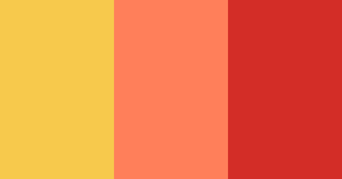 Download tropical sunset fiesta color palette PNG image (landscape)