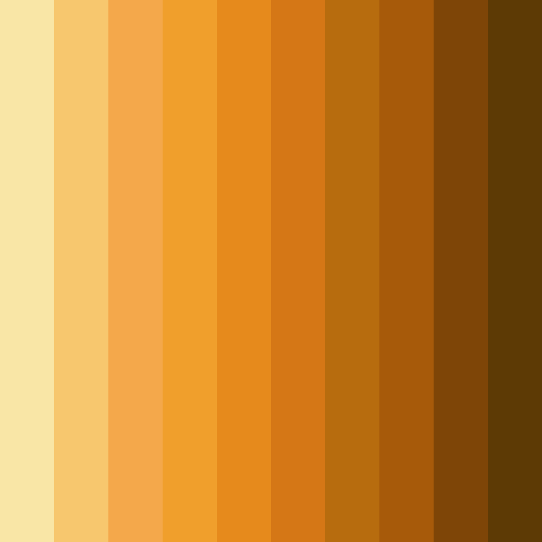 Download golden ember horizon color palette PNG image (square)