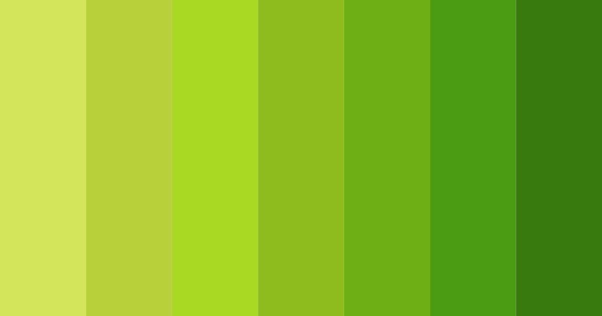 Download lush greenery color palette PNG image (landscape)