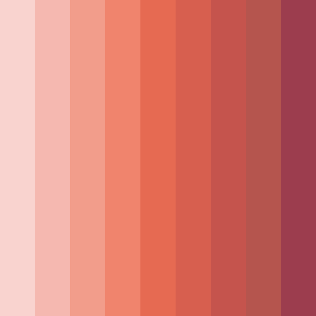 Download blush sunset color palette PNG image (square)