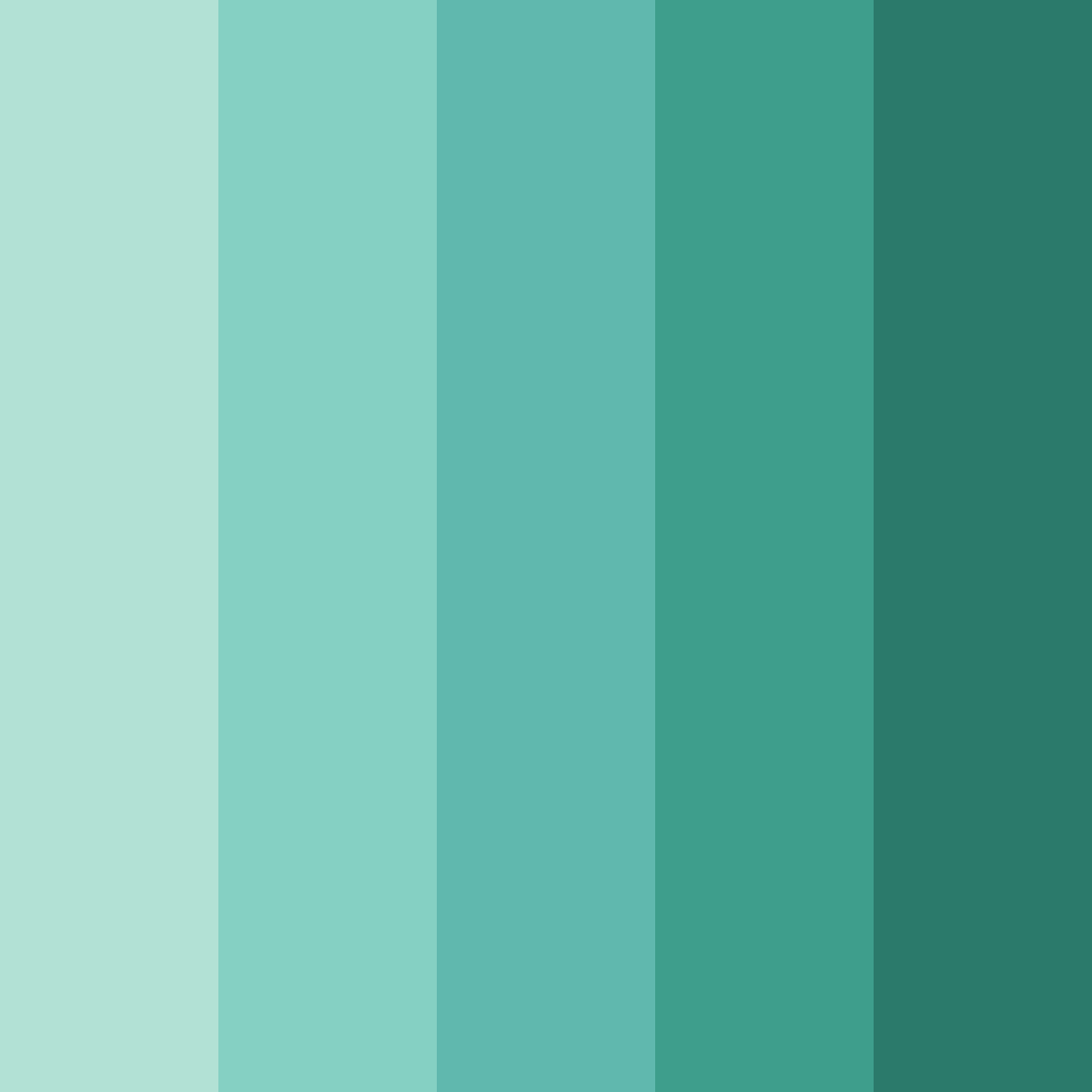 Download ocean breeze serenity color palette PNG image (square)