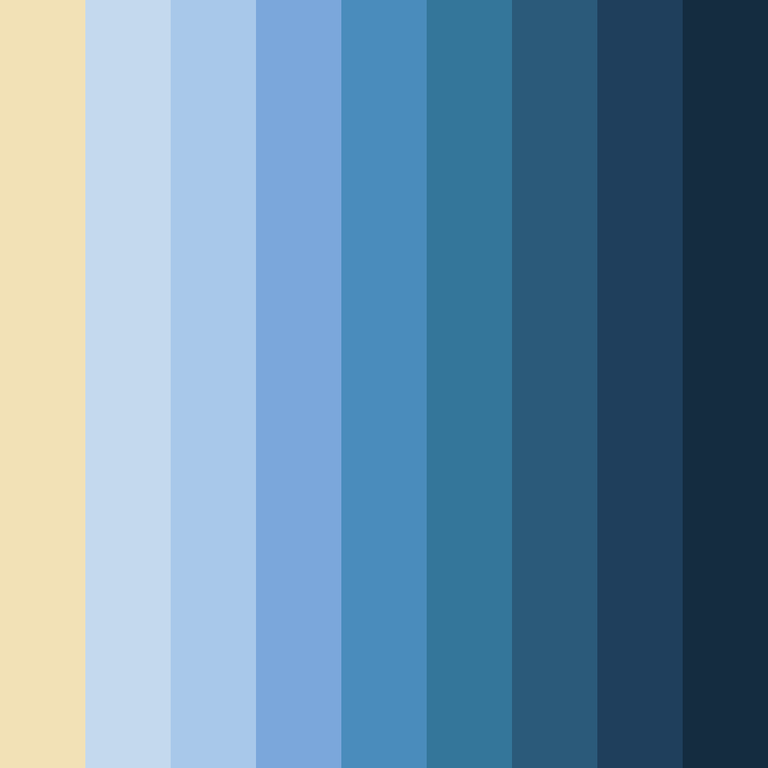 Download blue elegance color palette PNG image (square)