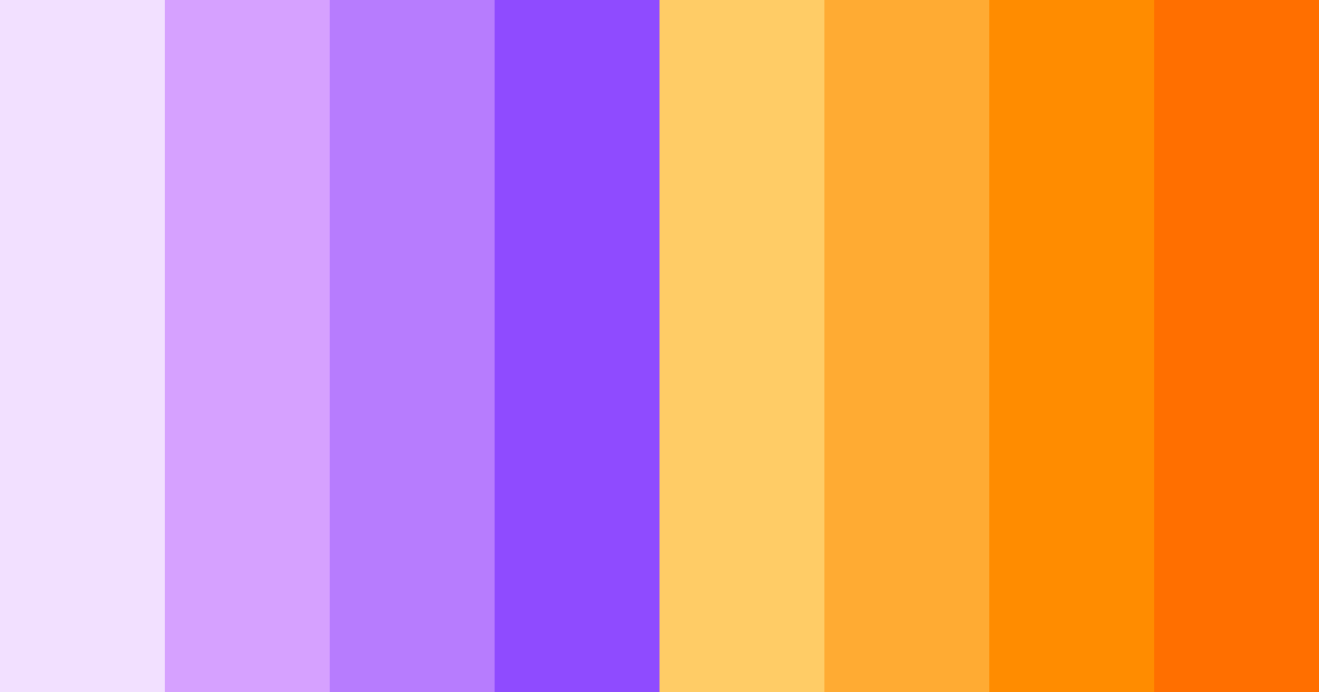 Download purple and orange delight color palette PNG image (landscape)
