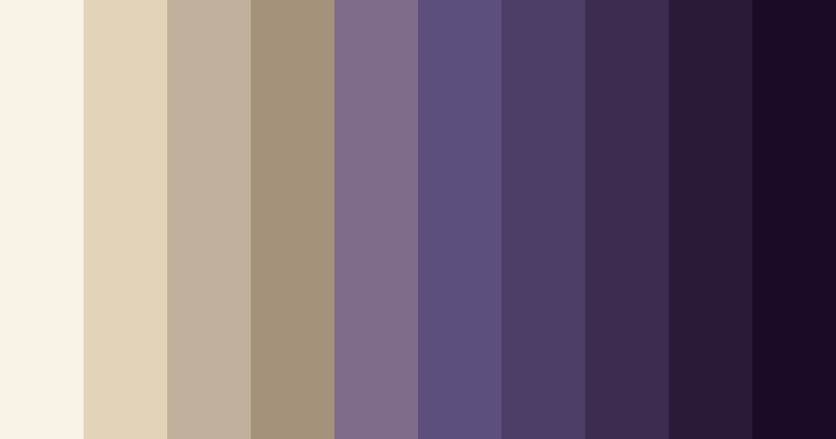 Download midnight elegance color palette PNG image (landscape)