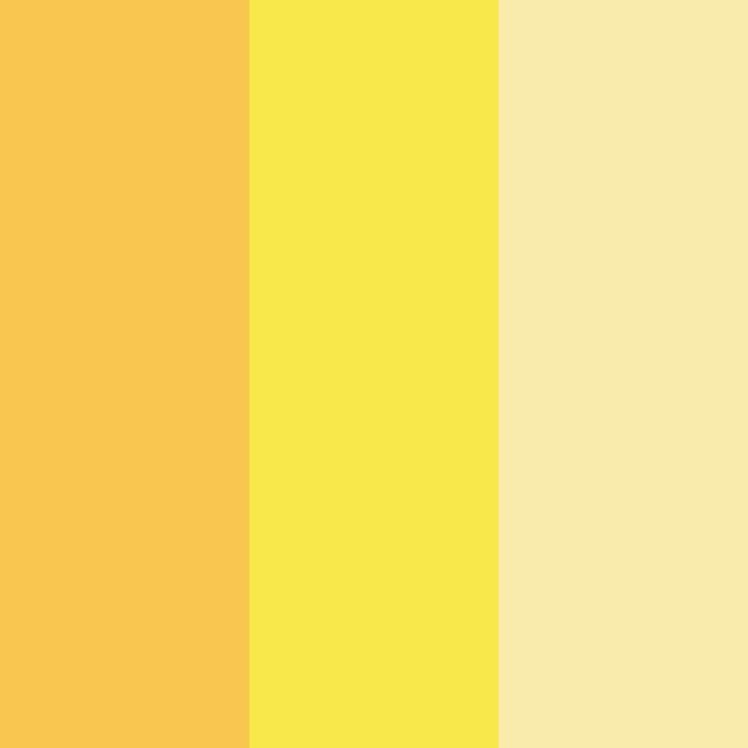 Download bright yellow color palette PNG image (square)