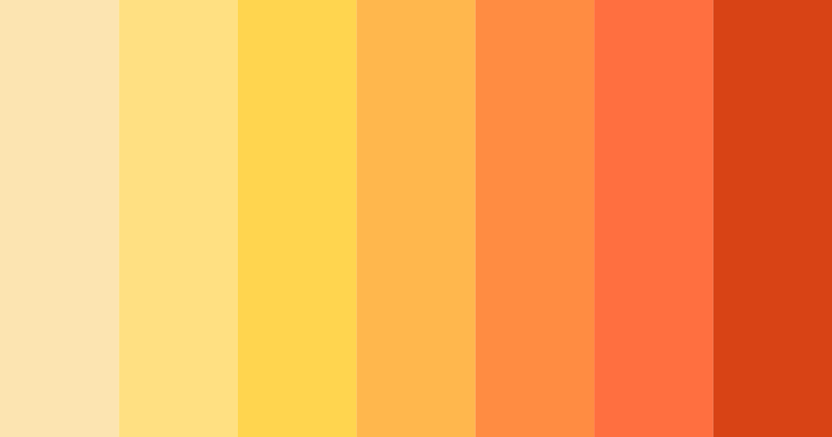 Download sunny soirée color palette PNG image (landscape)