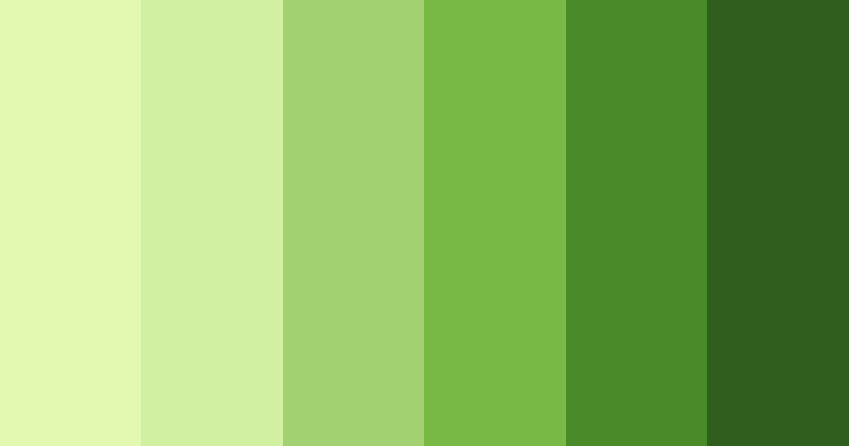 Download lime green color palette PNG image (landscape)