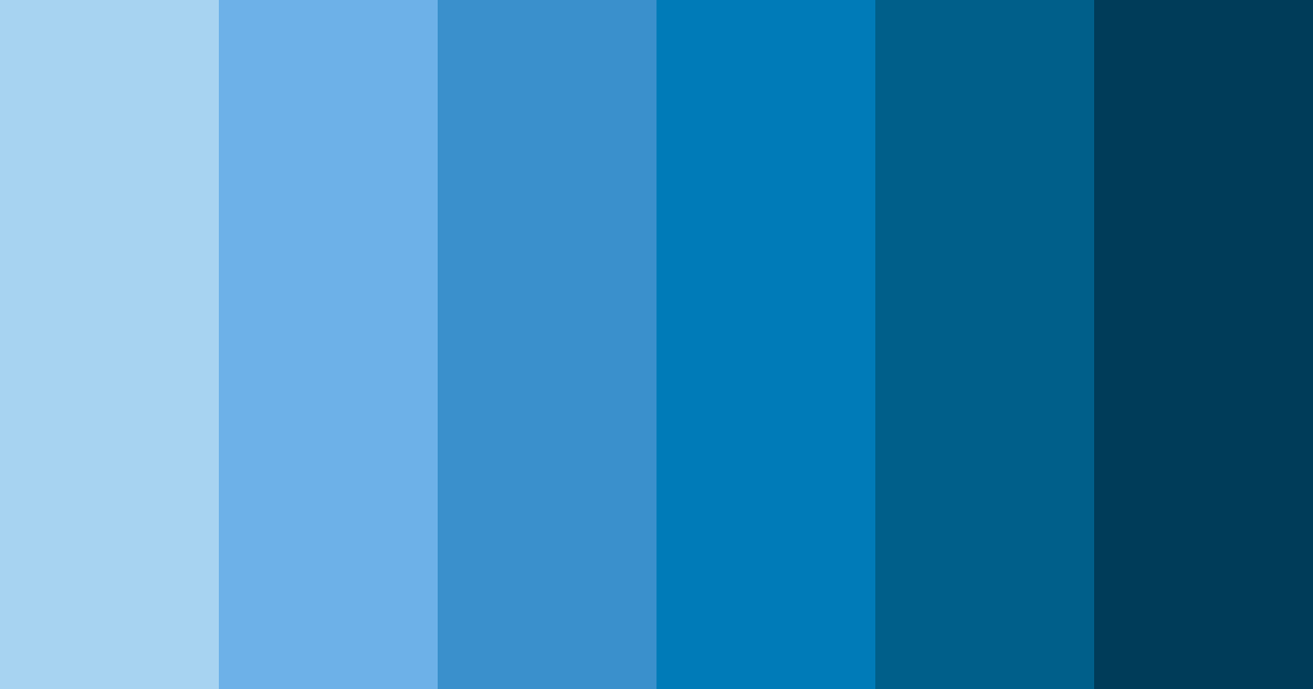 Download blue avatar color palette PNG image (landscape)