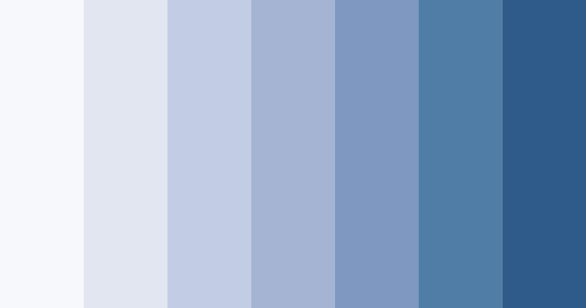 Download blue shades color palette PNG image (landscape)