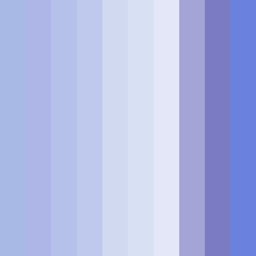 Download dreamy twilight blues color palette PNG image (square)