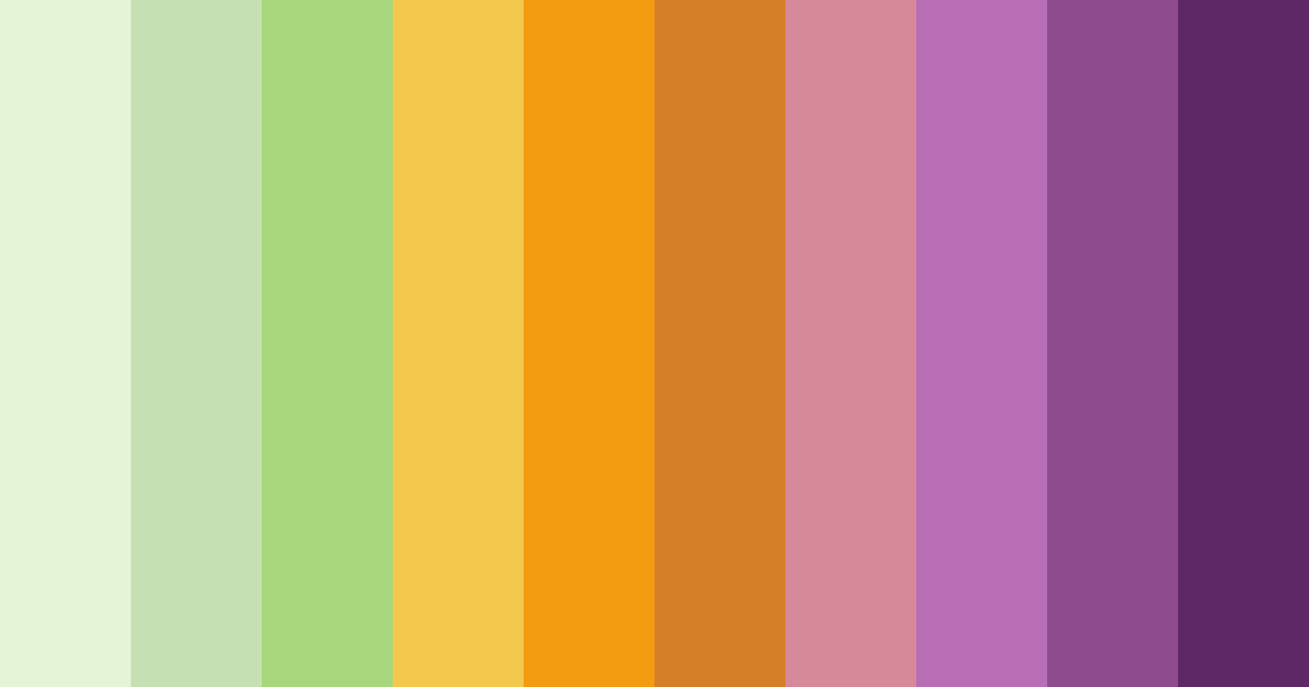 Download tropical sunset garden color palette PNG image (landscape)