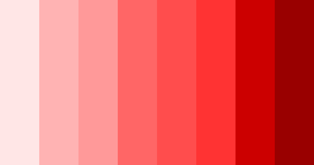 Download shades of red color palette PNG image (landscape)
