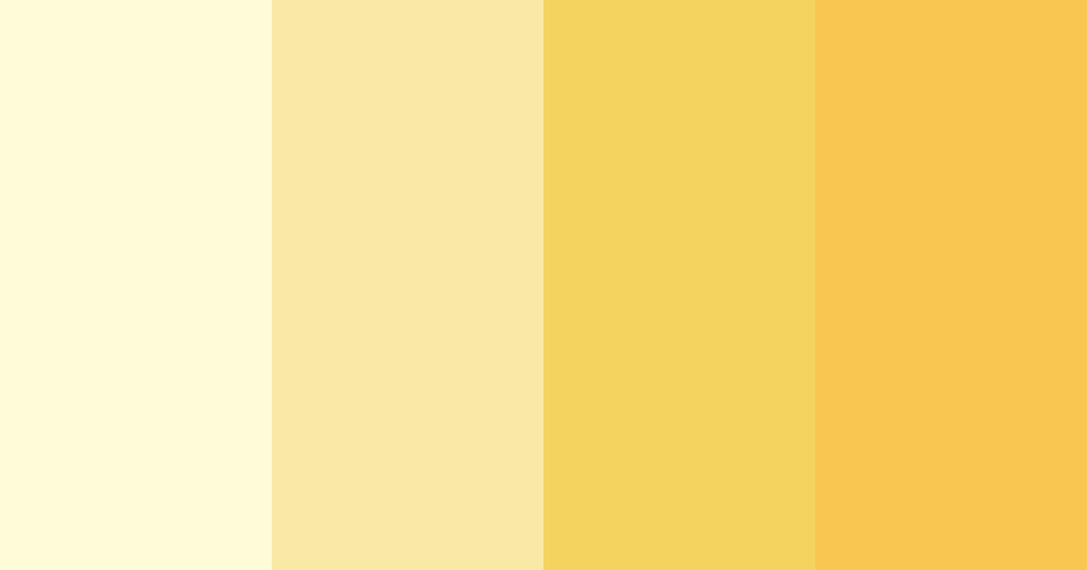 Download light yellow sun color palette PNG image (landscape)