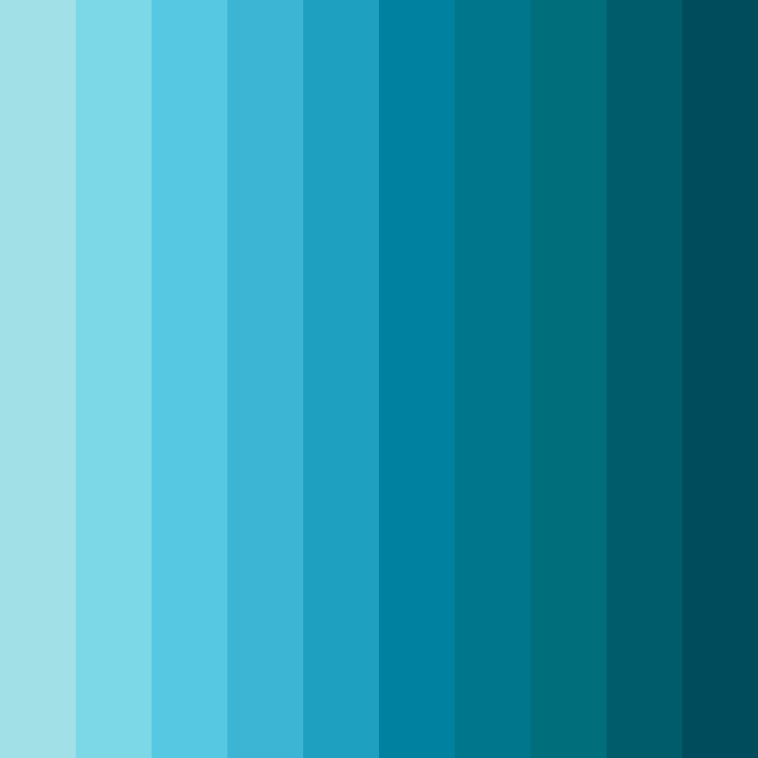 Download aqua tranquility color palette PNG image (square)