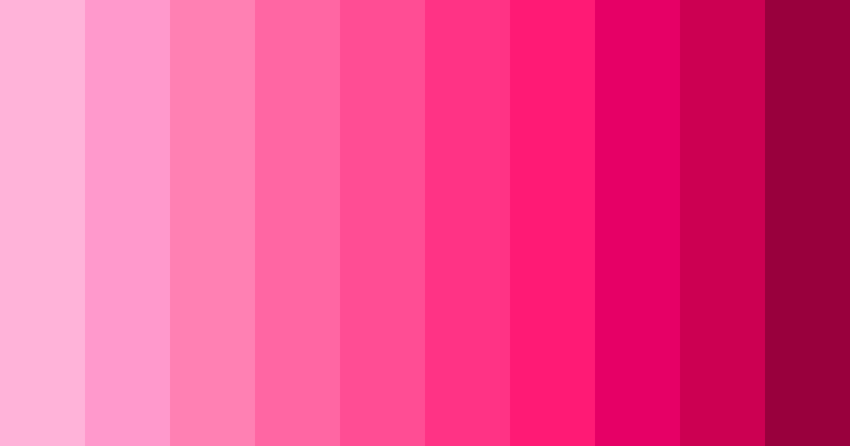 Download sexy pink shades color palette PNG image (landscape)