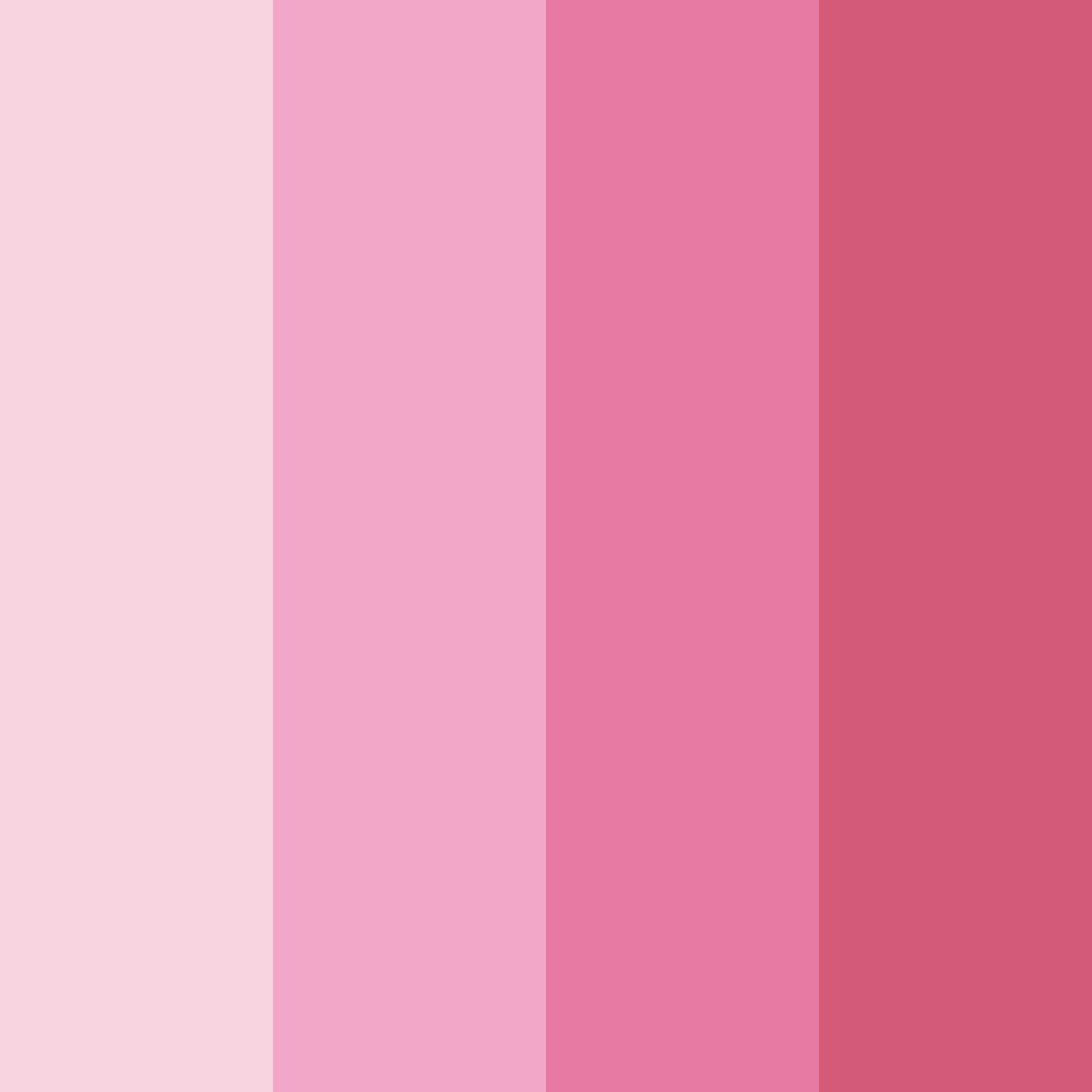 Download pastel pink shades color palette PNG image (square)
