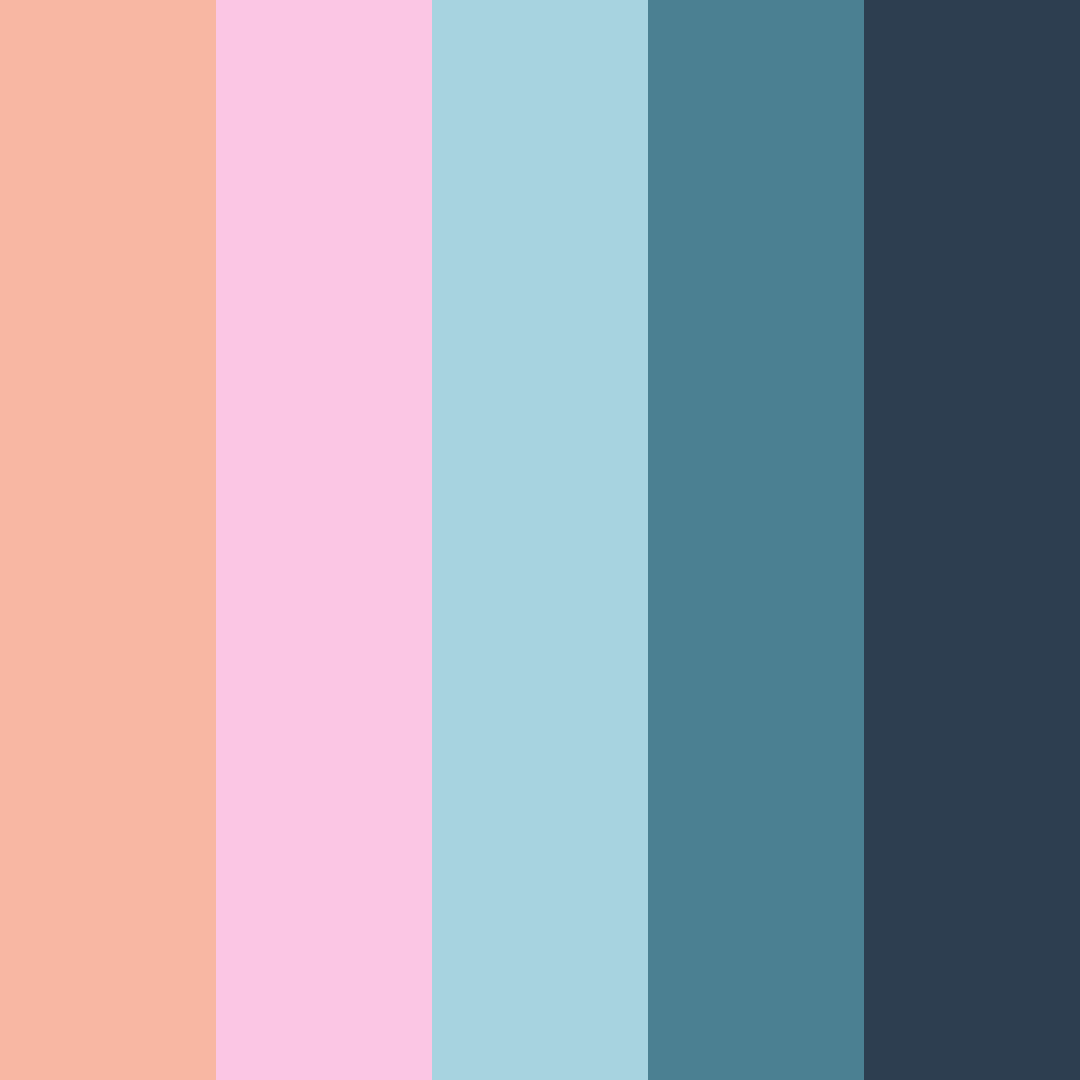 Download dark rainbow color palette PNG image (square)