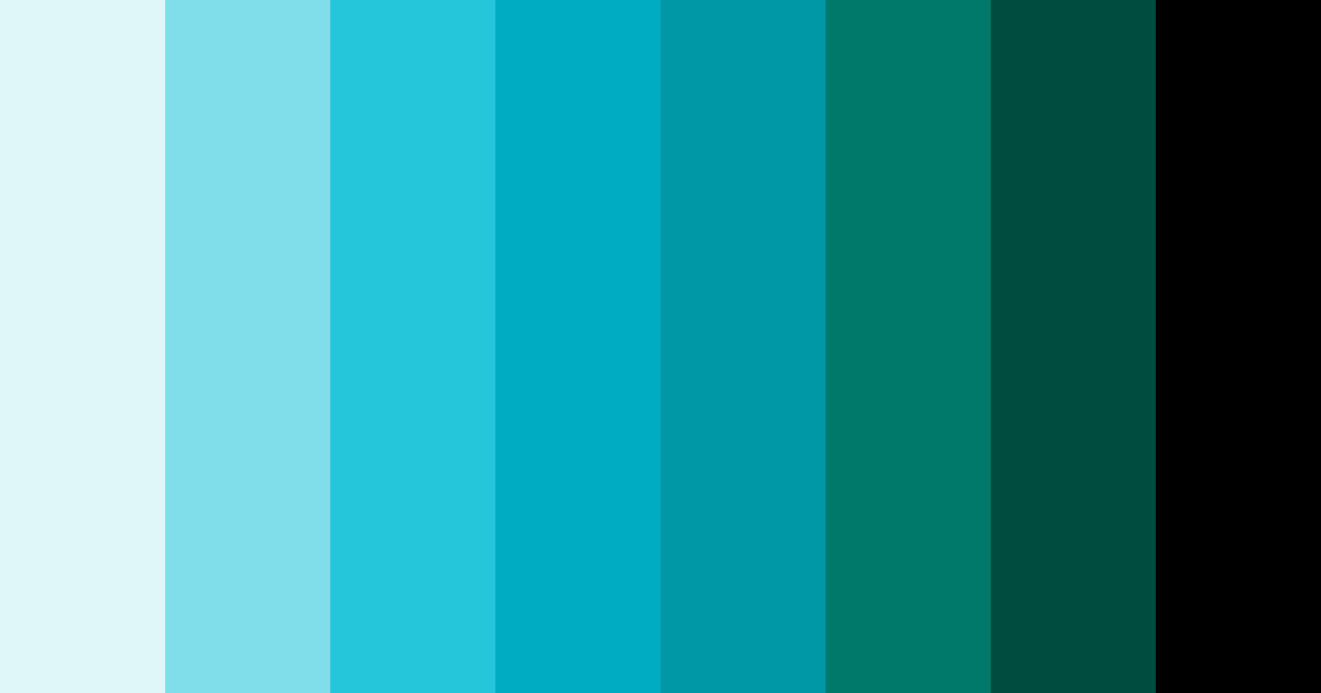 Download turquoise beach color palette PNG image (landscape)