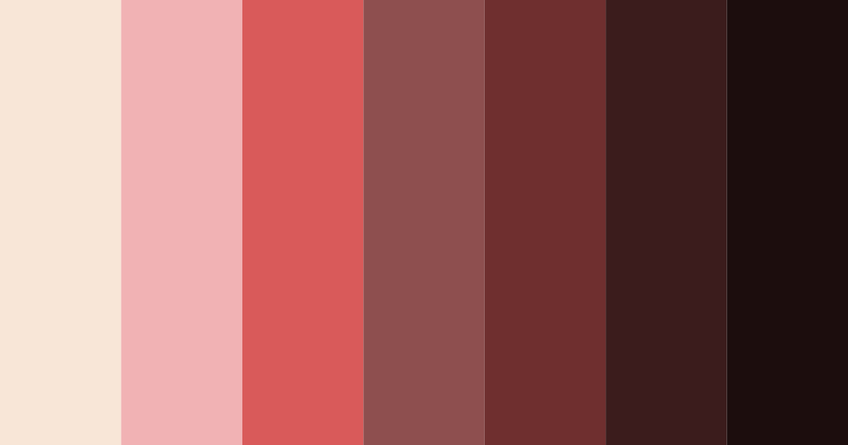 Download red coffee color palette PNG image (landscape)