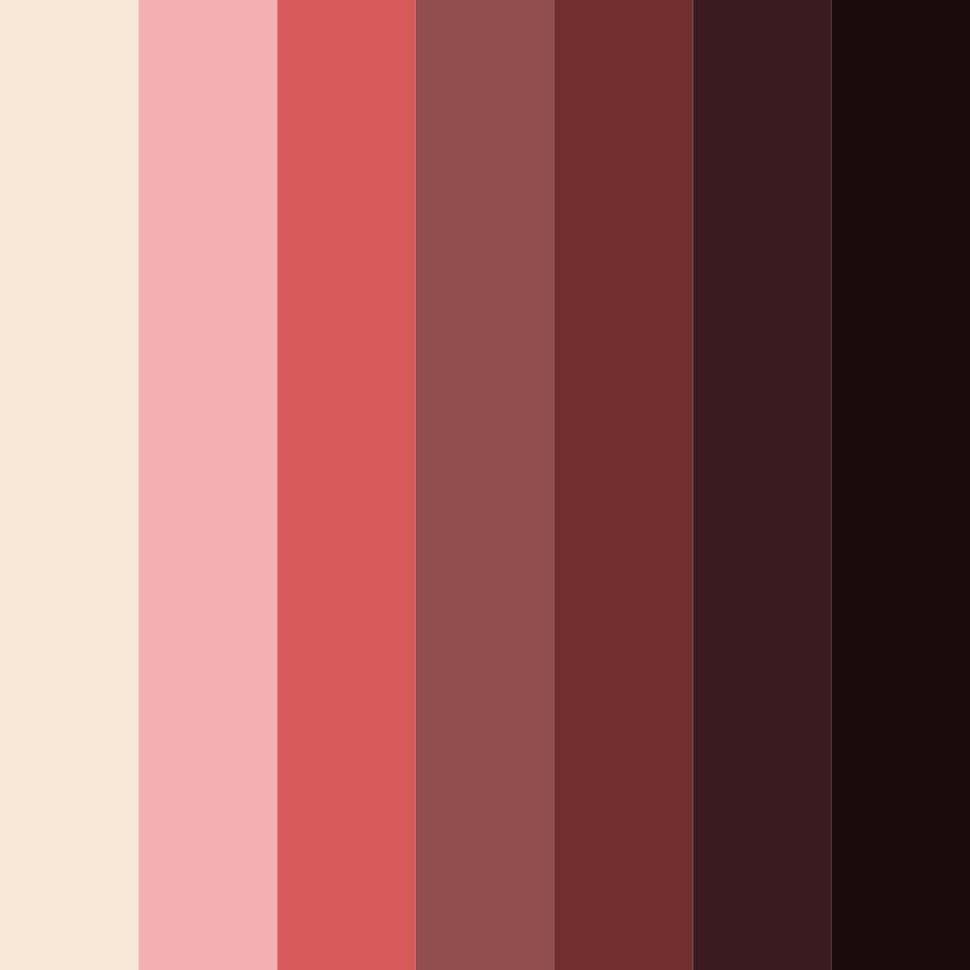 Download red coffee color palette PNG image (square)