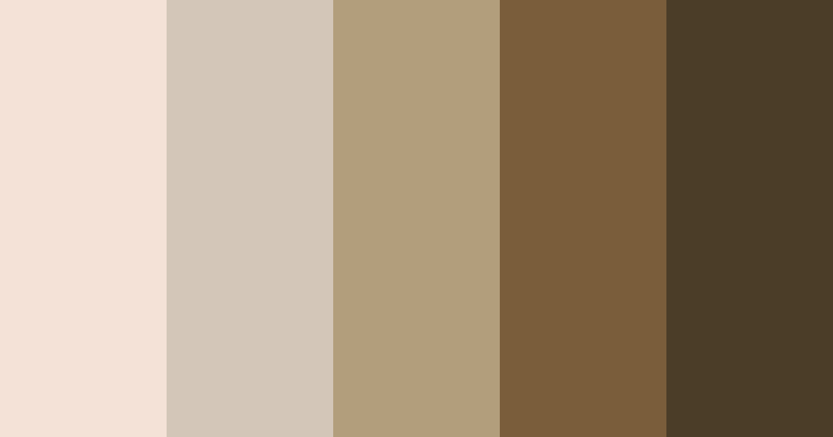 Download earthy elegance color palette PNG image (landscape)