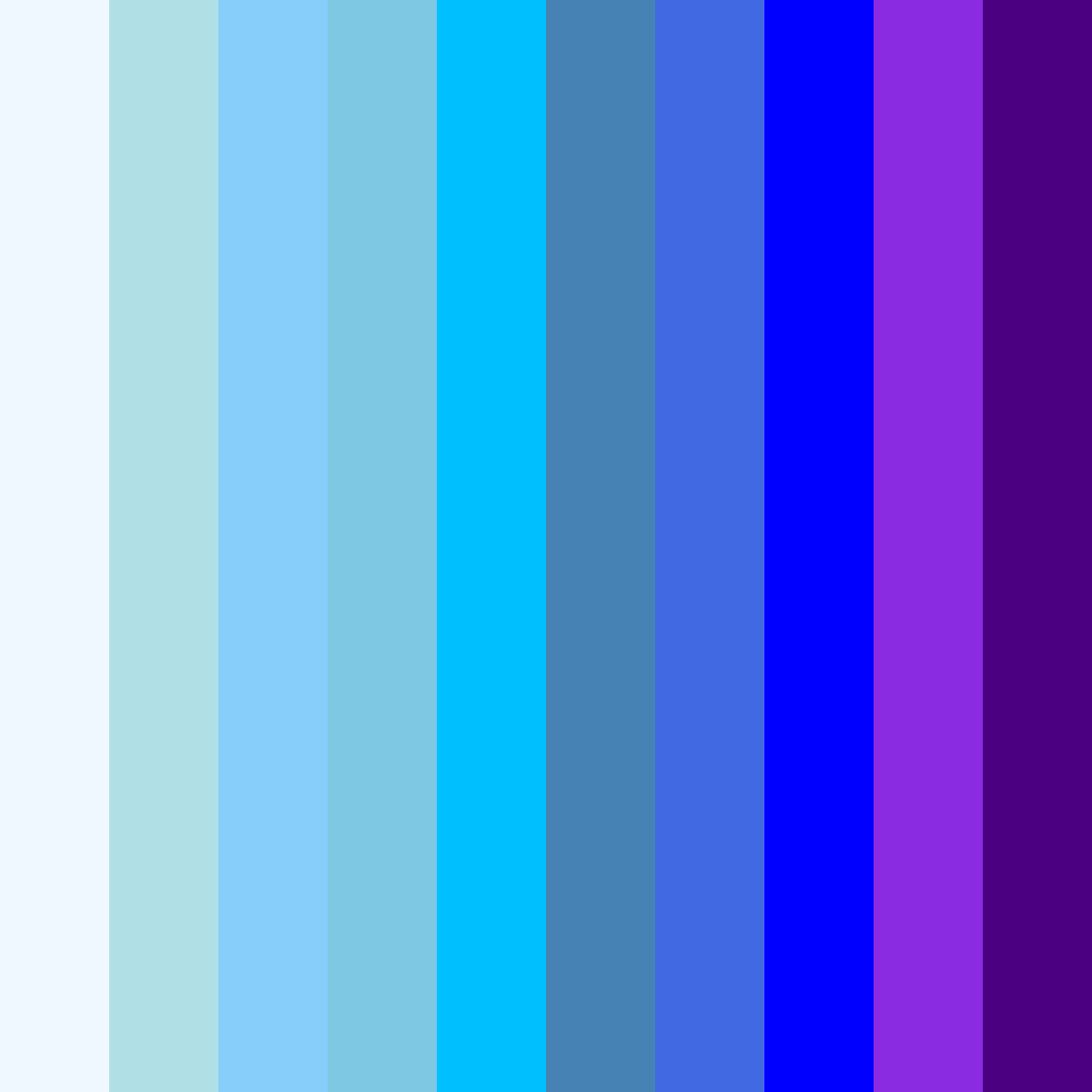 Download frosted spectrum color palette PNG image (square)