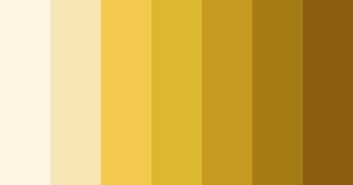 Download golden white color palette PNG image (landscape)