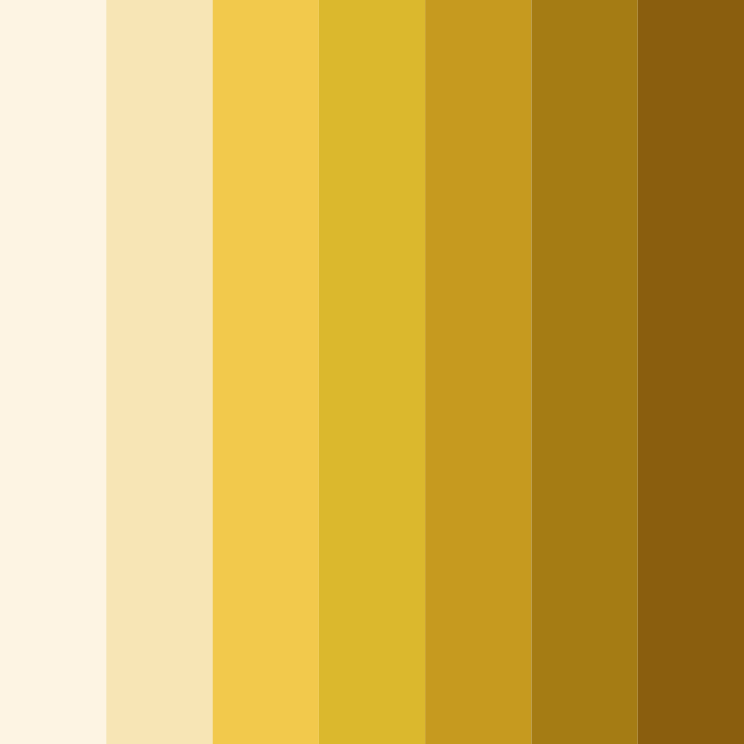 Download golden white color palette PNG image (square)
