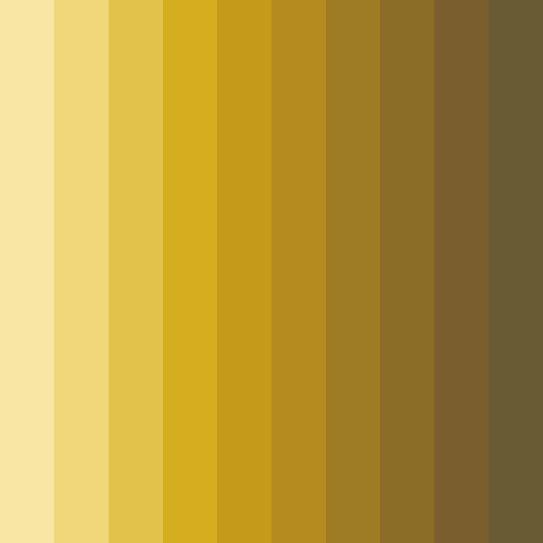 Download golden glow color palette PNG image (square)